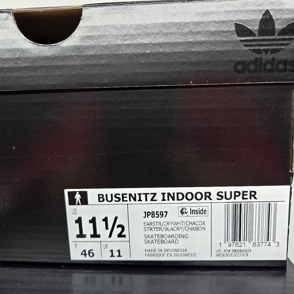 adidas Busenitz Indoor Men\'s Super Earth Strata Crystal White Shoes Size 11.5 main image 6